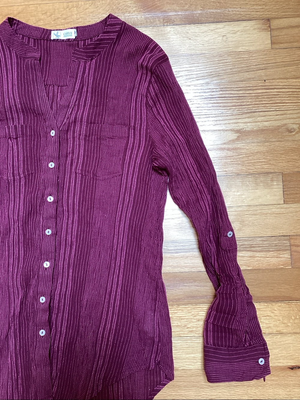 Carve Designs Dylan Organic Cotton Gauze Shirt size medium - Picture 5 of 10